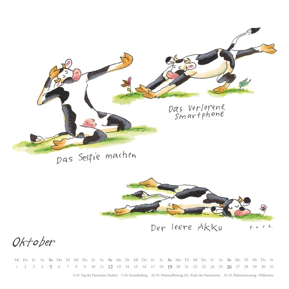 Bild: 4250809653037 | DUMONT - Mit den Yoga-Kühen durchs Jahr 2025 Wandkalender, 23x23cm,...