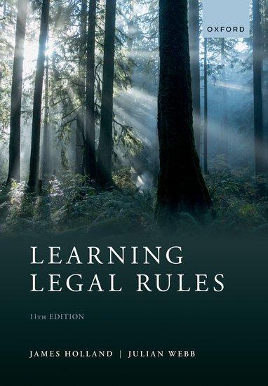 Cover: 9780192849090 | Learning Legal Rules | A Students' Guide to Legal Method and Reasoning