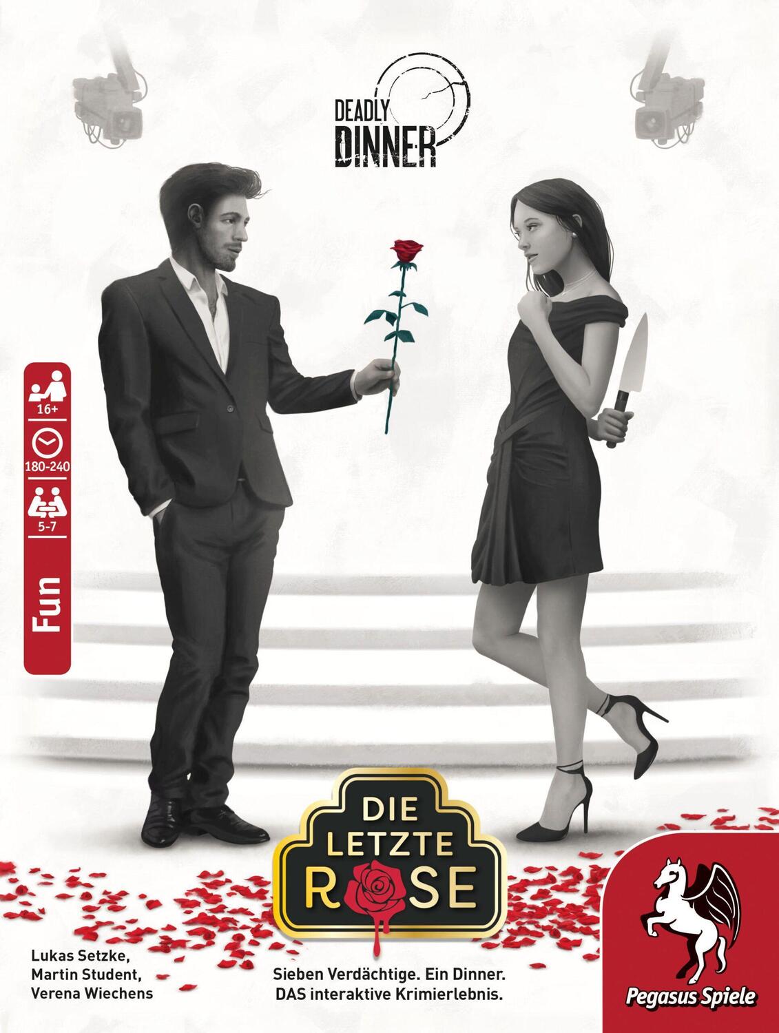 Cover: 4250231727085 | Deadly Dinner - Die letzte Rose | Spiel | Deutsch | 2022 | Pegasus