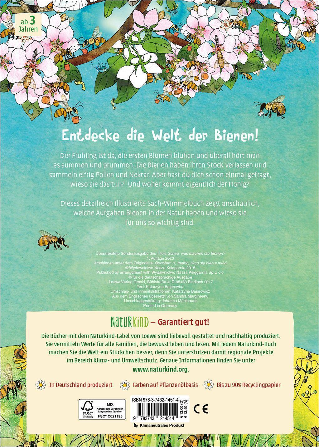 Bild: 9783743214514 | Viel los bei den Bienen! | Katarzyna Bajerowicz | Buch | Naturkind