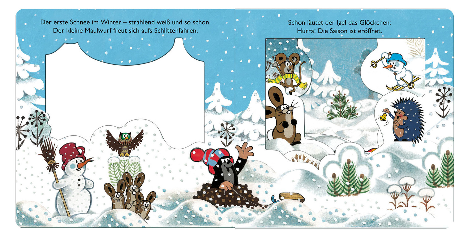 Bild: 9783957741820 | Trötsch Der kleine Maulwurf Winter-Fensterbuch | Zdenek Miler | Buch