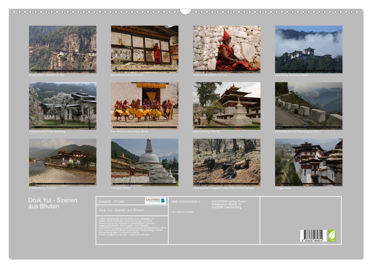 Bild: 9783435464814 | Druk Yul - Szenen aus Bhutan (Wandkalender 2025 DIN A2 quer),...