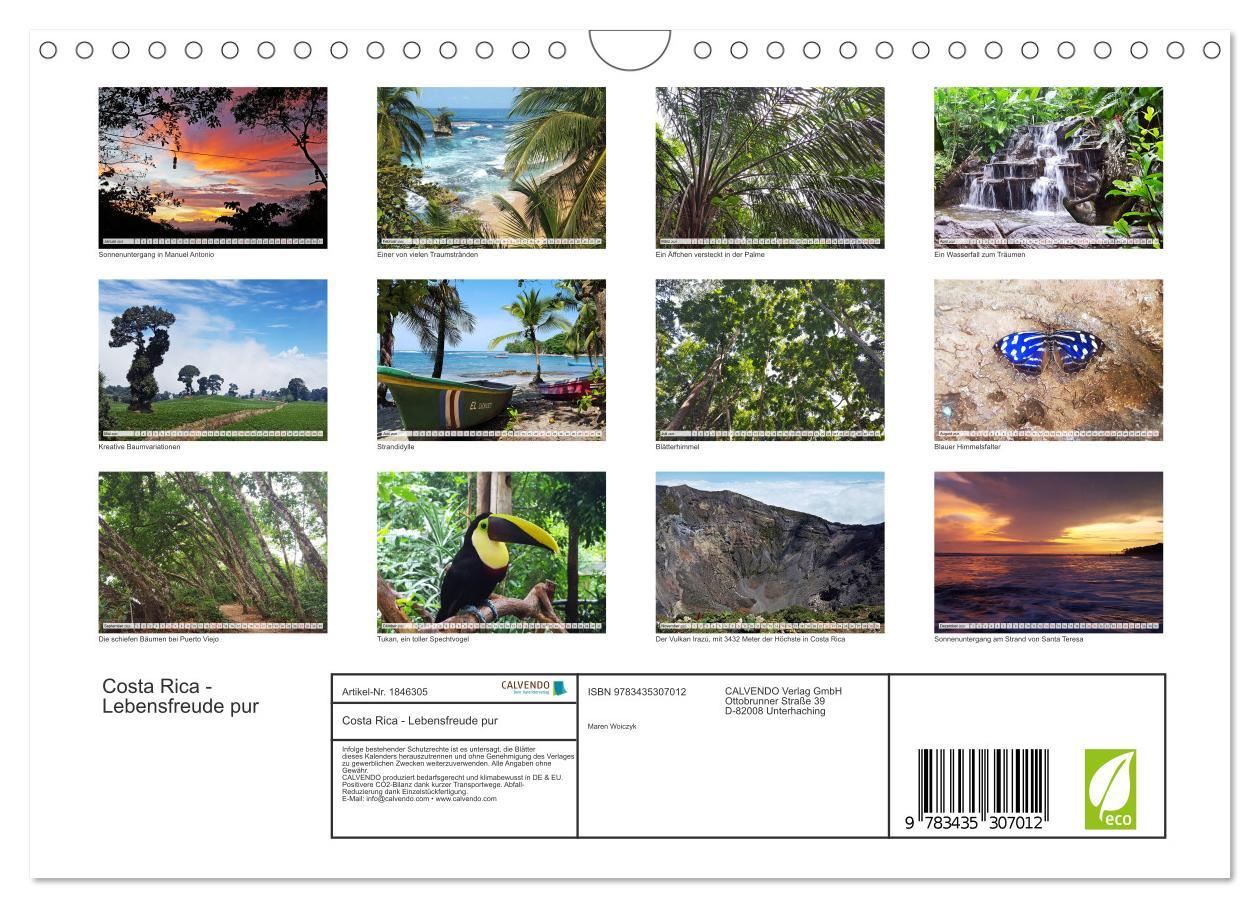 Bild: 9783435307012 | Costa Rica - Lebensfreude pur (Wandkalender 2025 DIN A4 quer),...