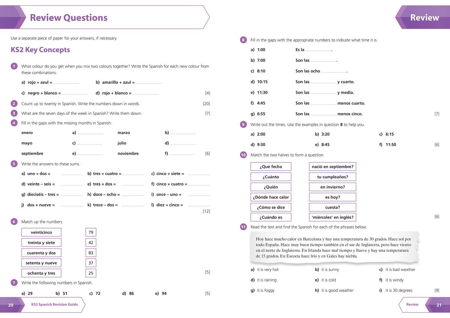 Bild: 9780008470524 | KS3 Spanish All-in-One Complete Revision and Practice | Collins KS3