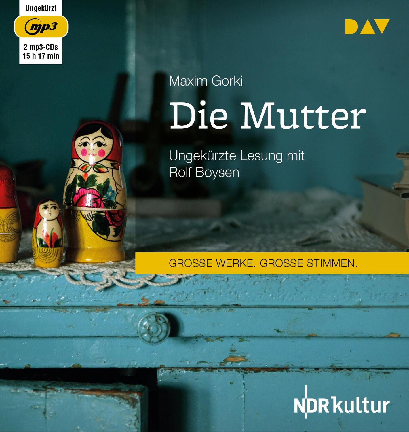 Cover: 9783742400284 | Die Mutter | Ungekürzte Lesung mit Rolf Boysen | Maxim Gorki | MP3 | 2