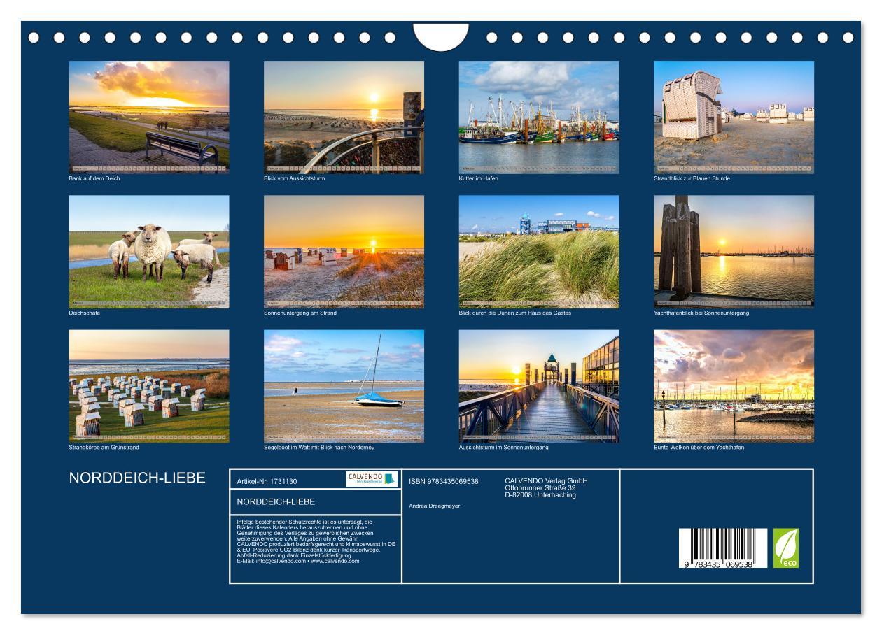 Bild: 9783435069538 | NORDDEICH-LIEBE (Wandkalender 2025 DIN A4 quer), CALVENDO...