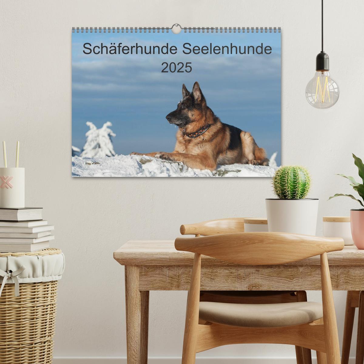 Bild: 9783435495511 | Schäferhunde Seelenhunde (Wandkalender 2025 DIN A3 quer), CALVENDO...