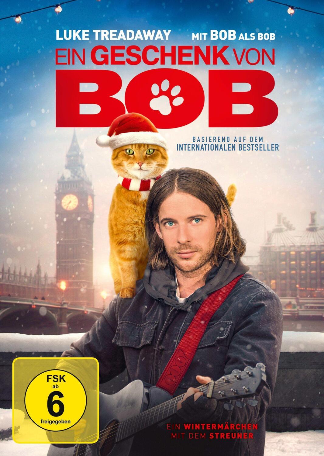 Cover: 4061229128902 | Ein Geschenk von Bob | Ein Wintermärchen mit dem Streuner | DVD | 2021