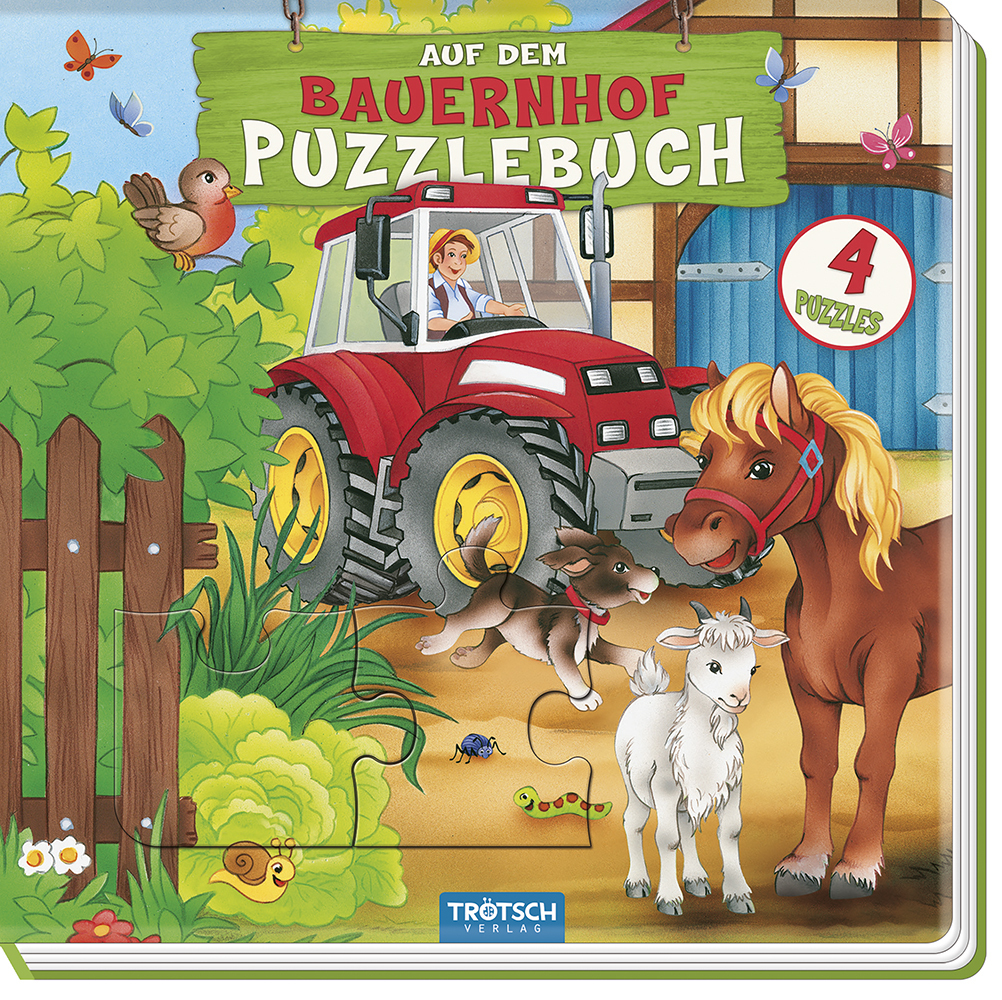 Cover: 9783965521582 | Auf dem Bauernhof - Puzzlebuch | Mit 4 Puzzles | KG | Buch | 10 S.