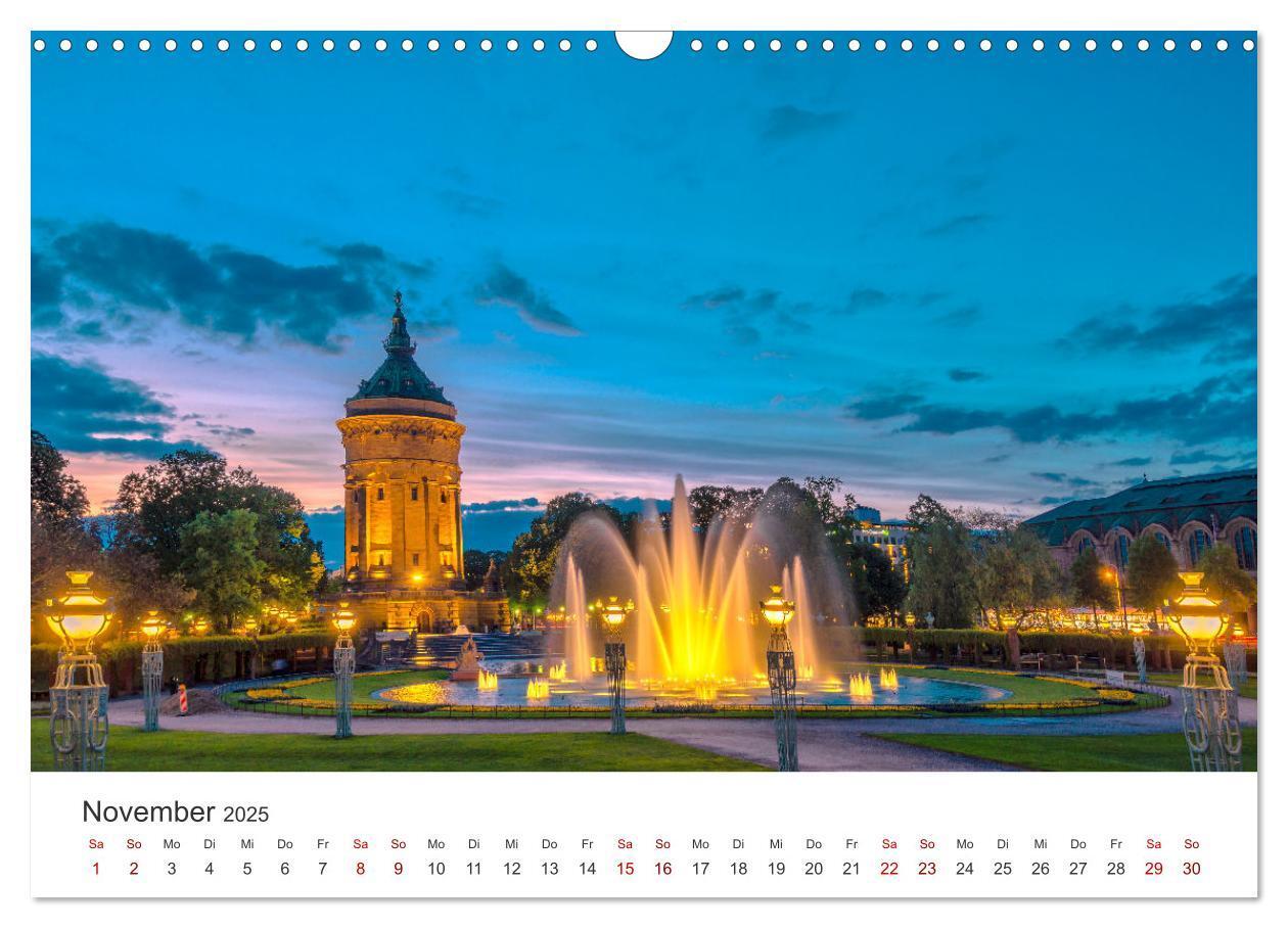 Bild: 9783457172094 | Der Mannheimer Wasserturm (Wandkalender 2025 DIN A3 quer), CALVENDO...