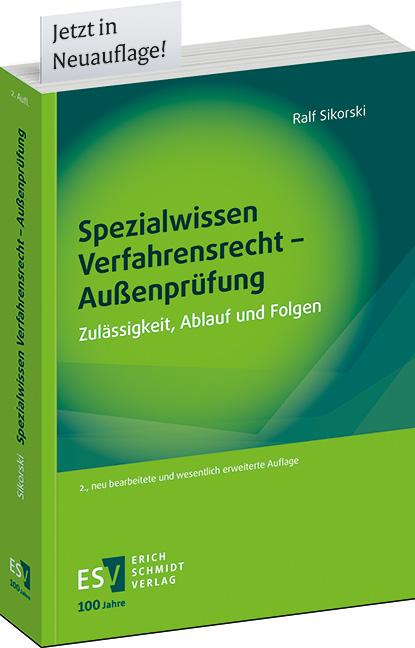 Cover: 9783503238163 | Spezialwissen Verfahrensrecht - Außenprüfung | Ralf Sikorski | Buch