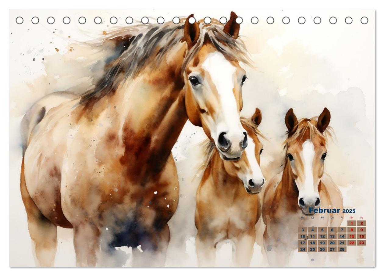 Bild: 9783435012961 | Kraftpakete in Aquarell (Tischkalender 2025 DIN A5 quer), CALVENDO...