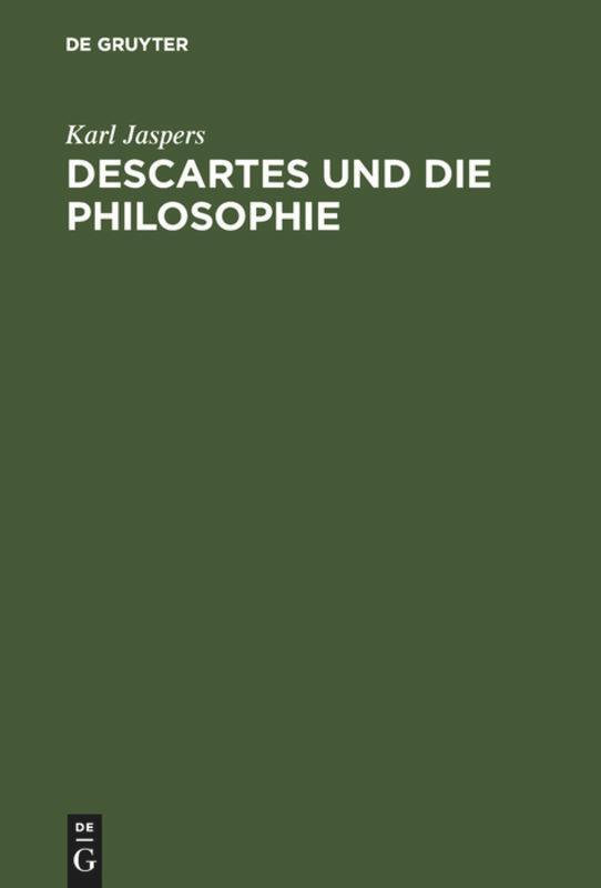 Cover: 9783110008647 | Descartes und die Philosophie | Karl Jaspers | Buch | Deutsch