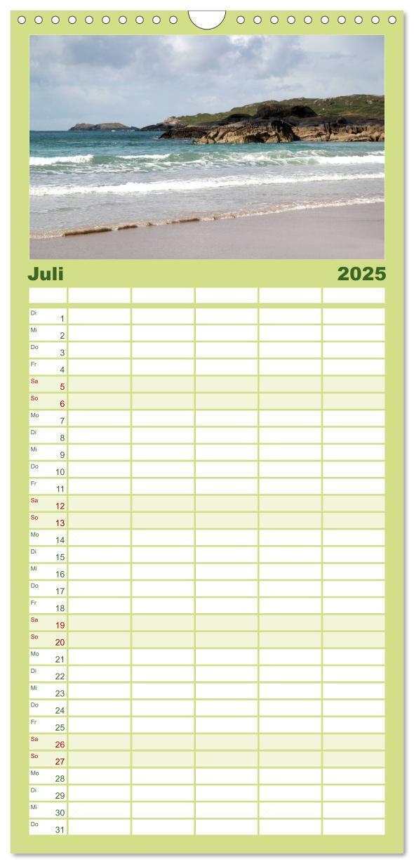 Bild: 9783457110768 | Familienplaner 2025 - Irland mit 5 Spalten (Wandkalender, 21 x 45...