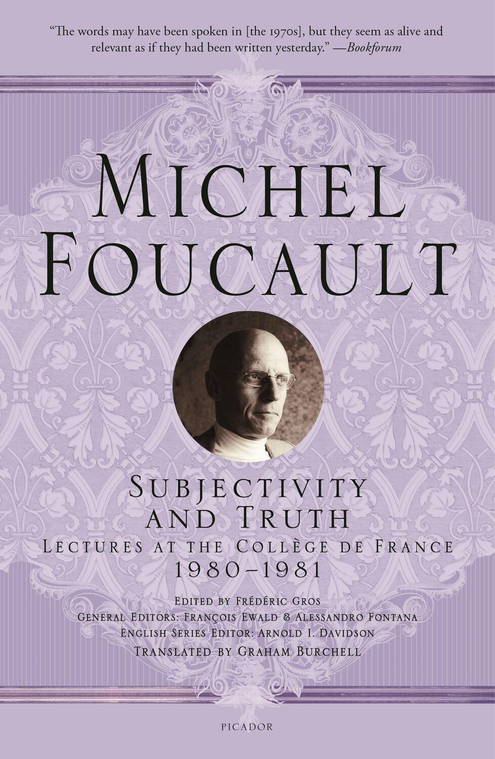 Cover: 9781250195081 | Subjectivity and Truth: Lectures at the Collège de France, 1980-1981