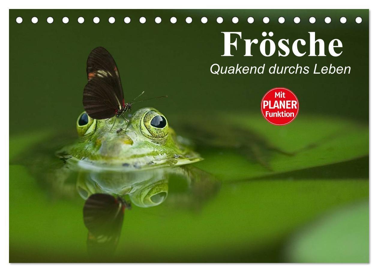 Cover: 9783383333767 | Frösche. Quakend durchs Leben (Tischkalender 2024 DIN A5 quer),...