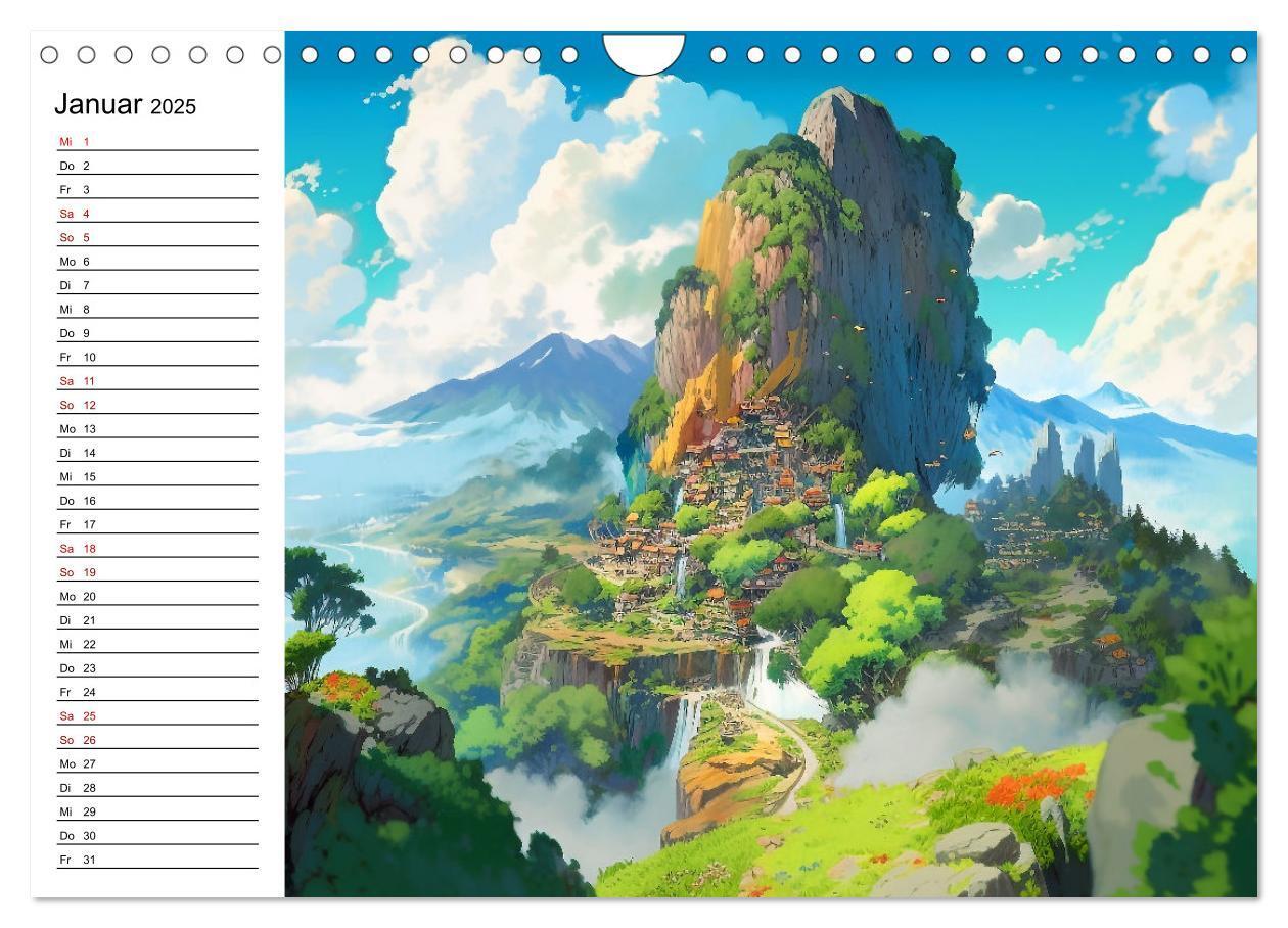 Bild: 9783383866418 | Anime Traumwelten (Wandkalender 2025 DIN A4 quer), CALVENDO...