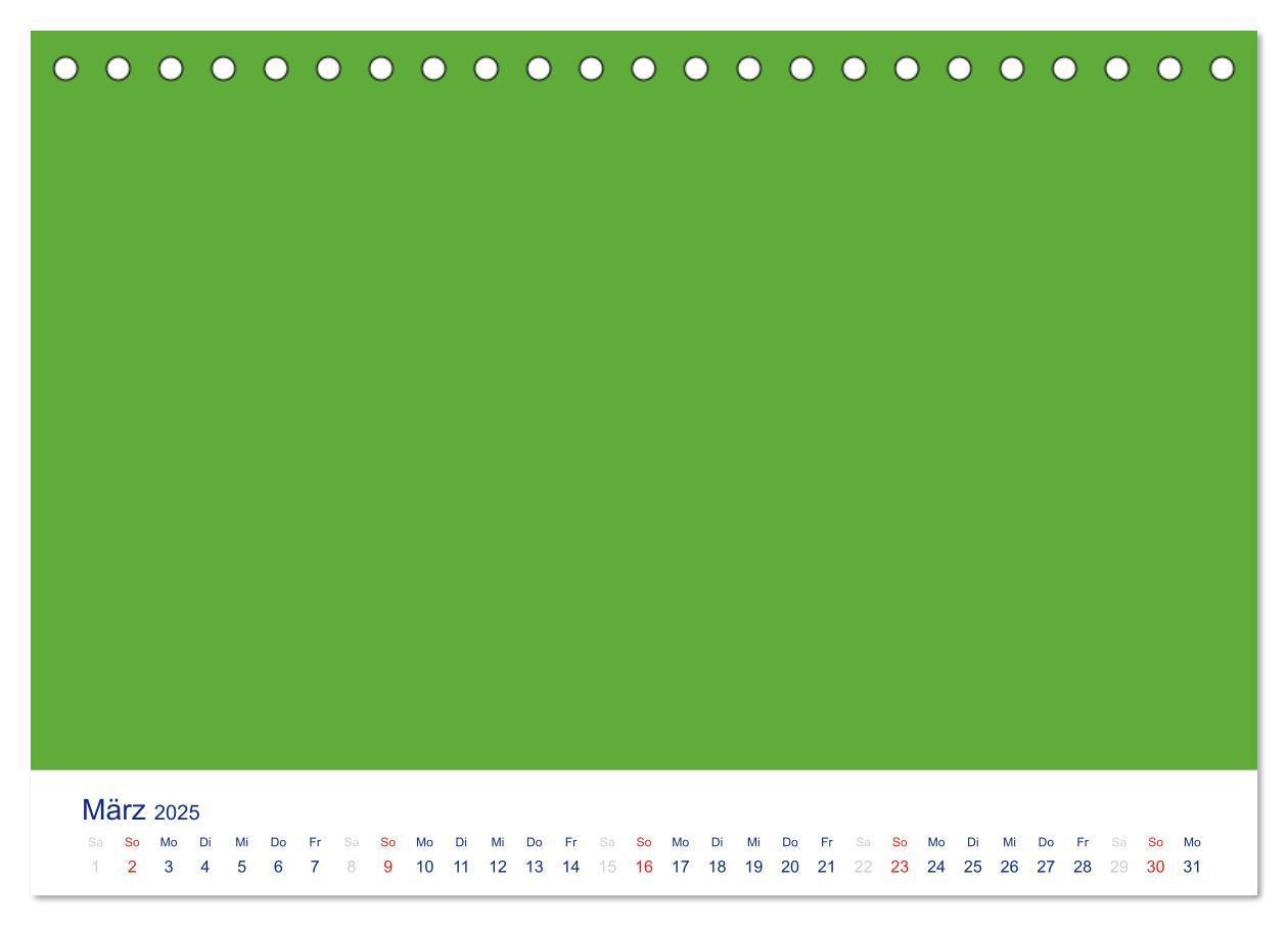 Bild: 9783435588107 | Farbiger Bastelkalender (Tischkalender 2025 DIN A5 quer), CALVENDO...