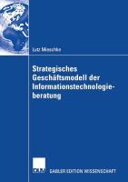 Cover: 9783824481309 | Strategisches Geschäftsmodell der Informationstechnologieberatung