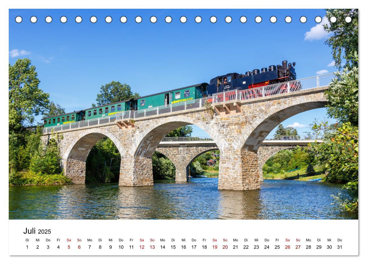 Bild: 9783435034369 | Eisenbahn in Deutschland (Tischkalender 2025 DIN A5 quer), CALVENDO...