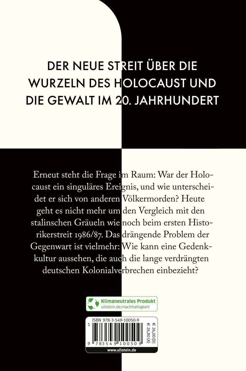 Rückseite: 9783549100509 | Historiker streiten | Susan Neiman (u. a.) | Taschenbuch | Deutsch
