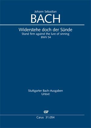 Cover: 9790007145873 | Widerstehe doch der Sünde (Klavierauszug) | Johann Sebastian Bach