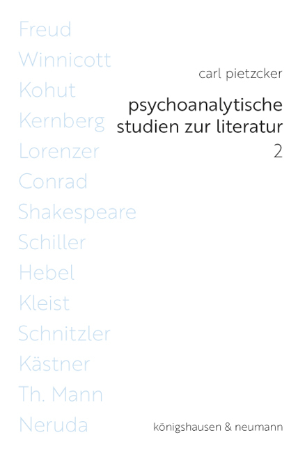 Cover: 9783826067730 | Psychoanalytische Studien zur Literatur 2 | Carl Pietzcker | Buch