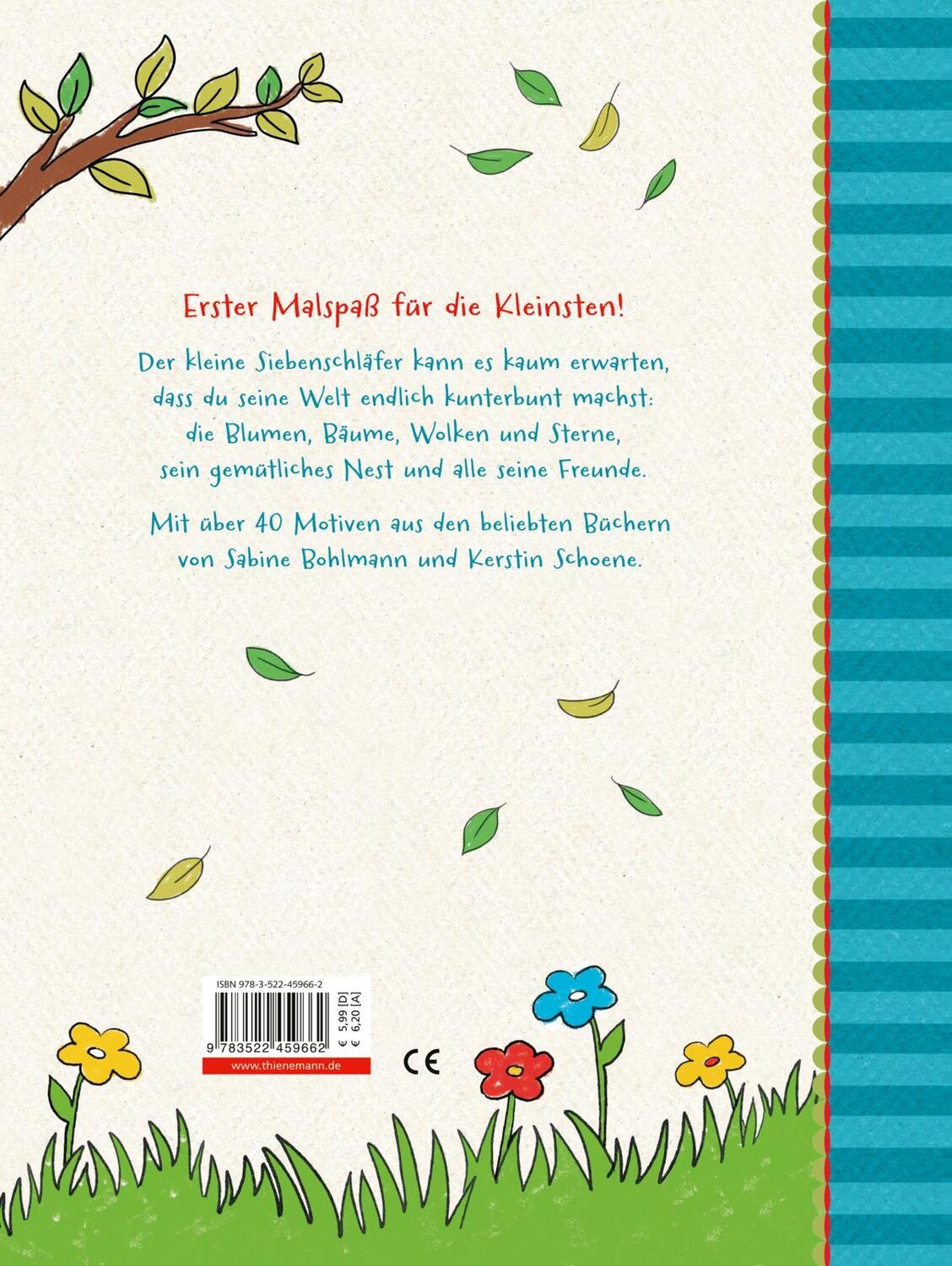 Rückseite: 9783522459662 | Der kleine Siebenschläfer: Mal mit mir! | Sabine Bohlmann | Buch