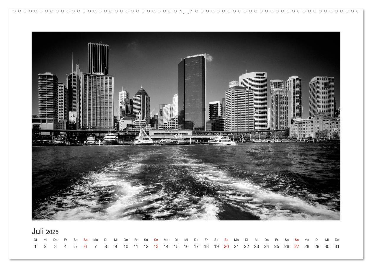 Bild: 9783457225905 | SYDNEY Monochrom (Wandkalender 2025 DIN A2 quer), CALVENDO...