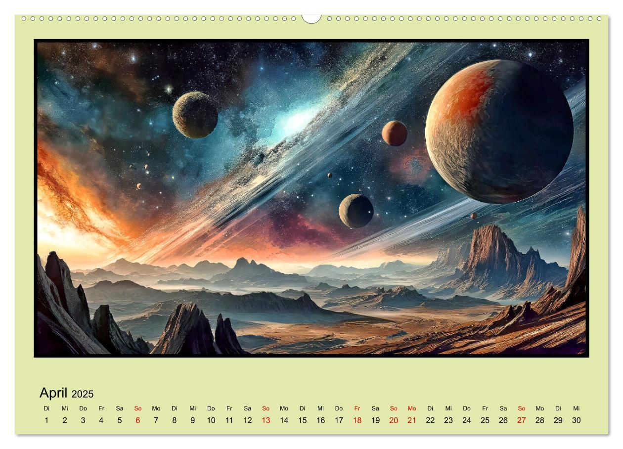 Bild: 9783435647354 | Der Zauber fremder Welten (Wandkalender 2025 DIN A2 quer), CALVENDO...