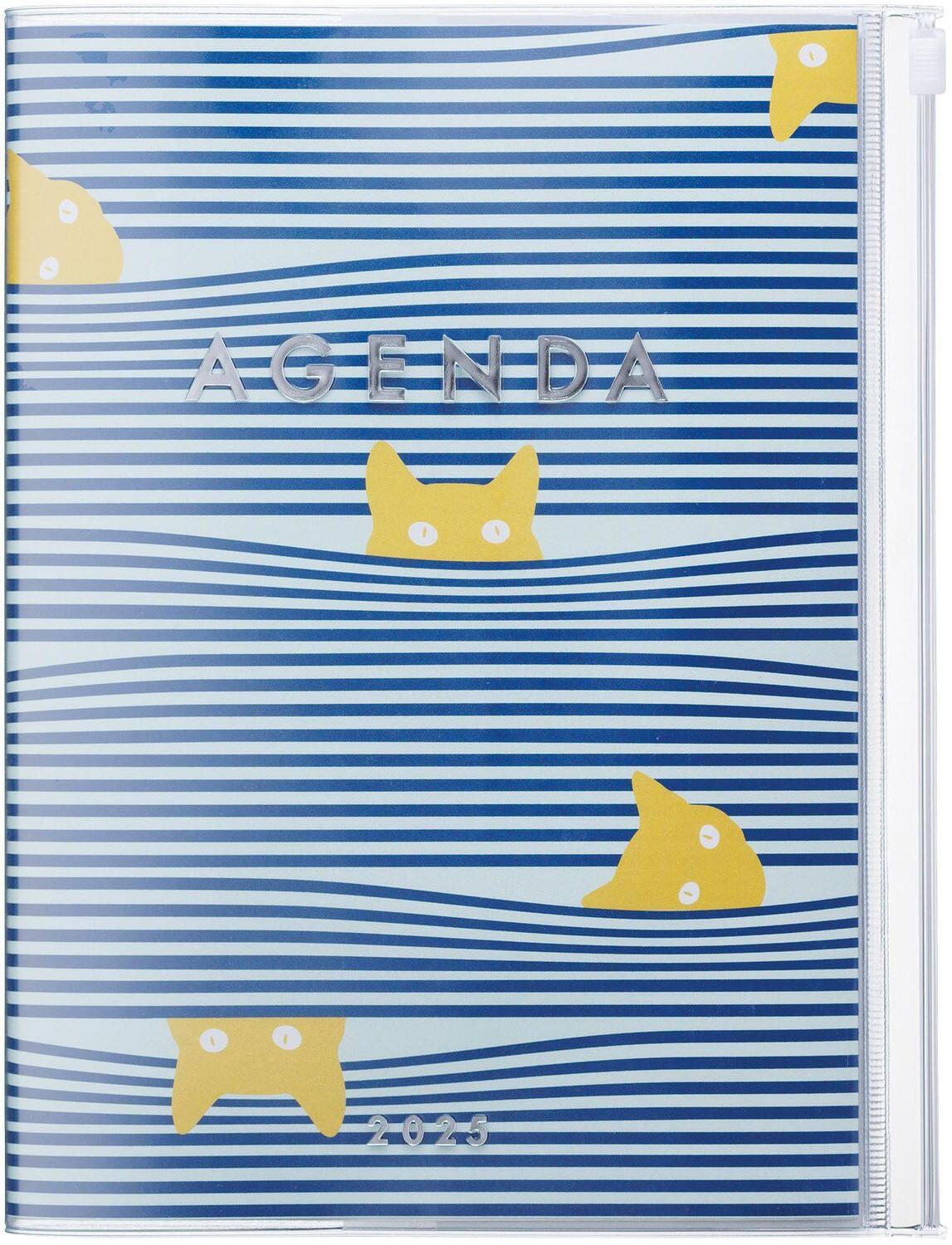 Cover: 4550045127959 | MARK'S 2024/2025 Taschenkalender A5 vertikal, Cats, Blue | MARK'S Inc.