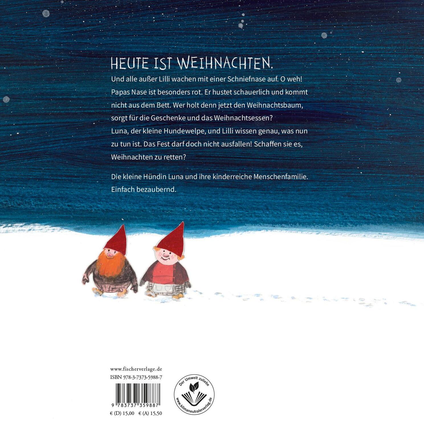 Rückseite: 9783737359887 | Luna und die allerbeste Schniefnasen-Weihnacht | Merete Pryds Helle