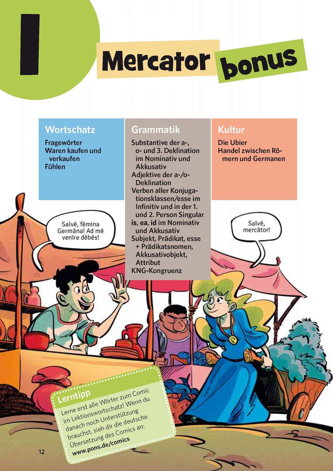 Bild: 9783125624160 | PONS Sprachlern-Comic Latein | Der einfache Sprachkurs | Taschenbuch
