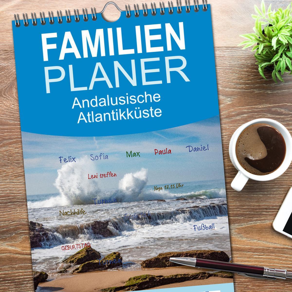 Bild: 9783457191927 | Familienplaner 2025 - Andalusische Atlantikküste mit 5 Spalten...