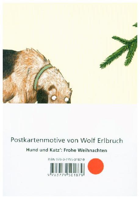 Cover: 9783779501879 | Weihnachten, Motiv Hund & Katz, 10 Postkarten | Wolf Erlbruch | Stück