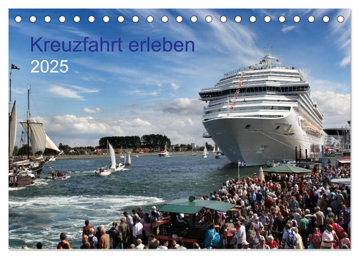 Cover: 9783435630271 | Kreuzfahrt erleben (Tischkalender 2025 DIN A5 quer), CALVENDO...