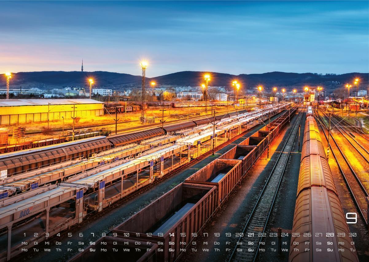 Bild: 9783986734503 | Eisenbahn - faszinierende Bahnwelt - 2025 - Kalender DIN A3 | de