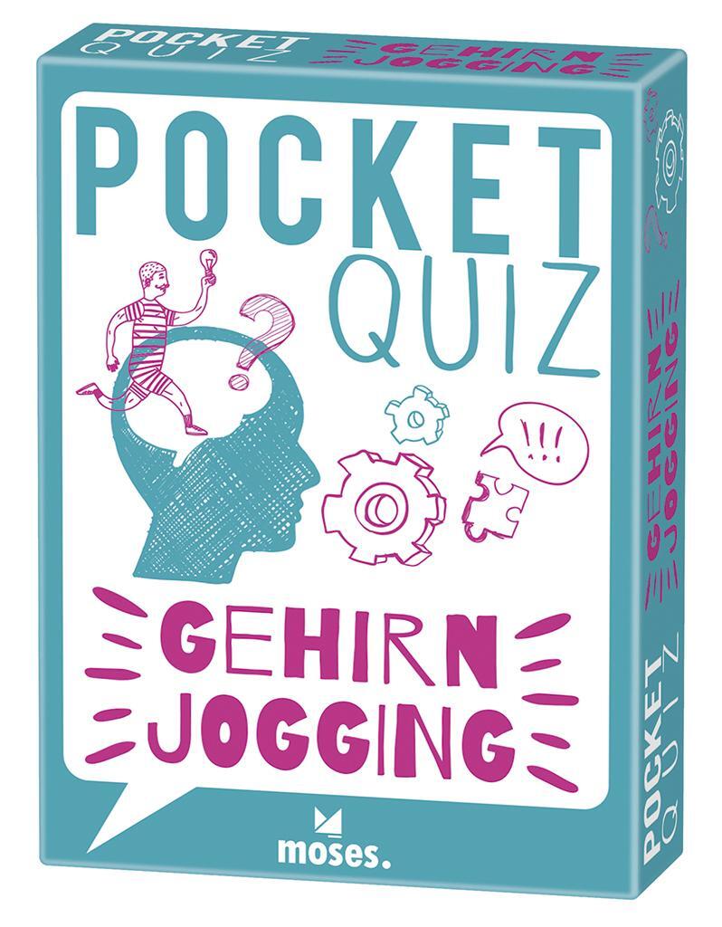 Cover: 9783964550033 | Pocket Quiz Gehirnjogging | 50 Aufgaben für alle mit Köpfchen! | Spiel