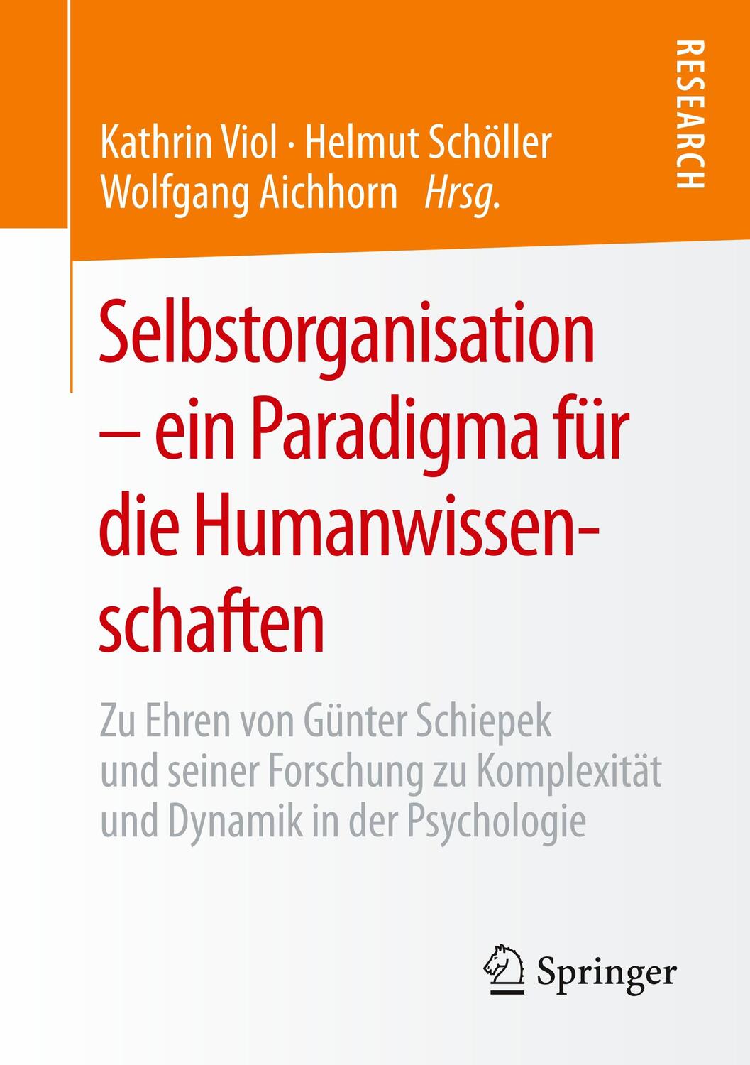 Cover: 9783658299057 | Selbstorganisation - ein Paradigma für die Humanwissenschaften | Buch