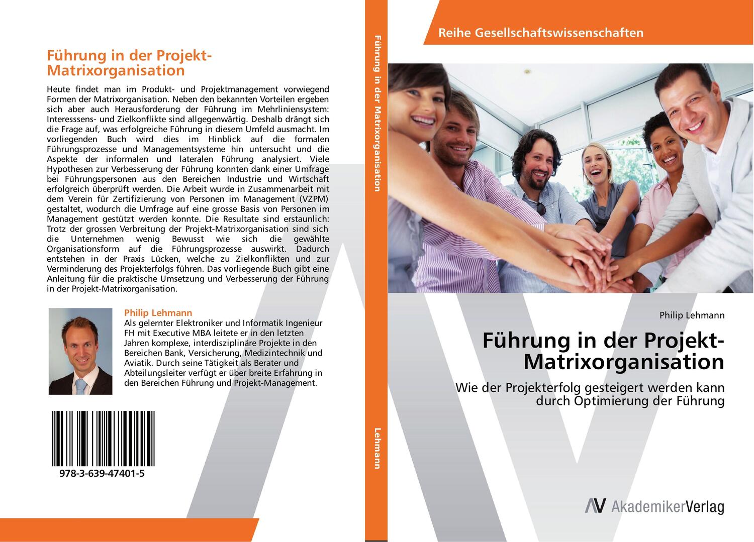 Cover: 9783639474015 | Führung in der Projekt-Matrixorganisation | Philip Lehmann | Buch