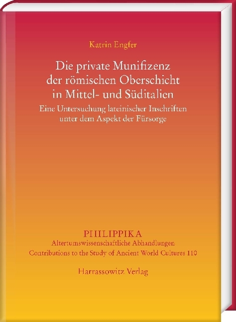 Cover: 9783447108089 | Die private Munifizenz der römischen Oberschicht in Mittel- und...