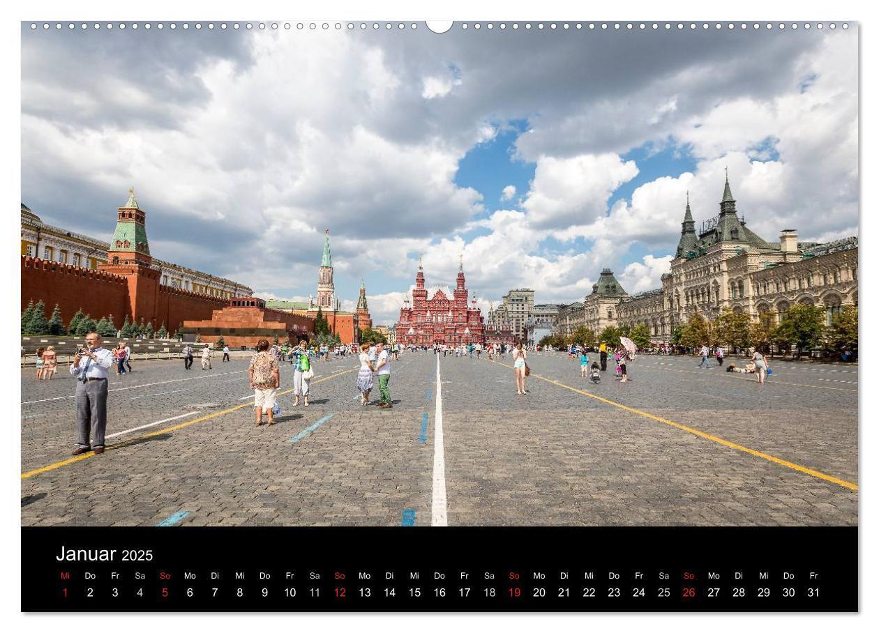 Bild: 9783435643882 | Moskau 2025 (Wandkalender 2025 DIN A2 quer), CALVENDO Monatskalender