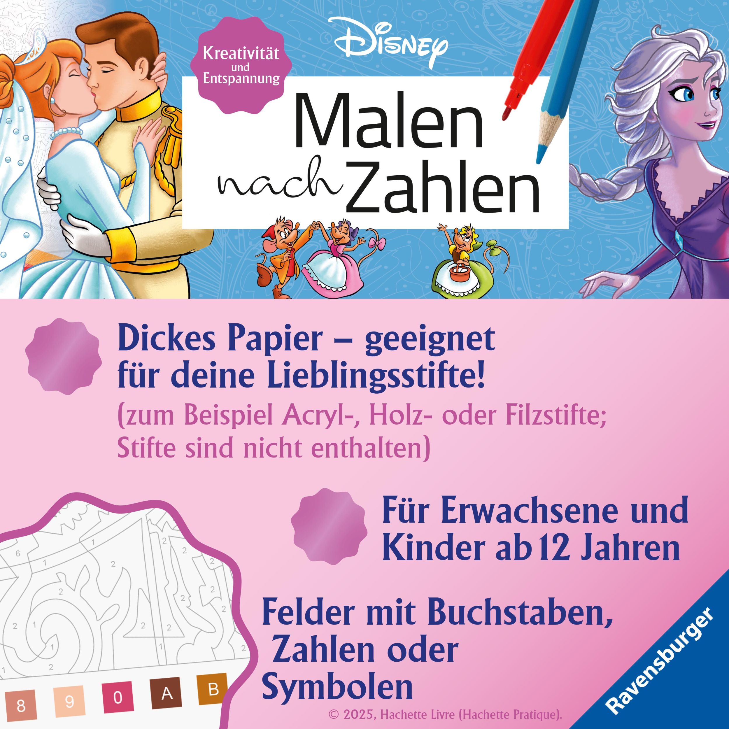 Bild: 9783473498338 | Malen nach Zahlen Disney: Girl Power - Disney Malbuch für...