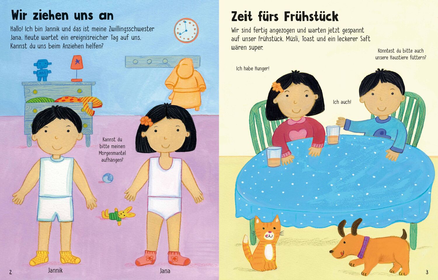 Bild: 9781789418750 | Mein erstes Anzieh-Stickerbuch: Durch den Tag | Felicity Brooks | Buch