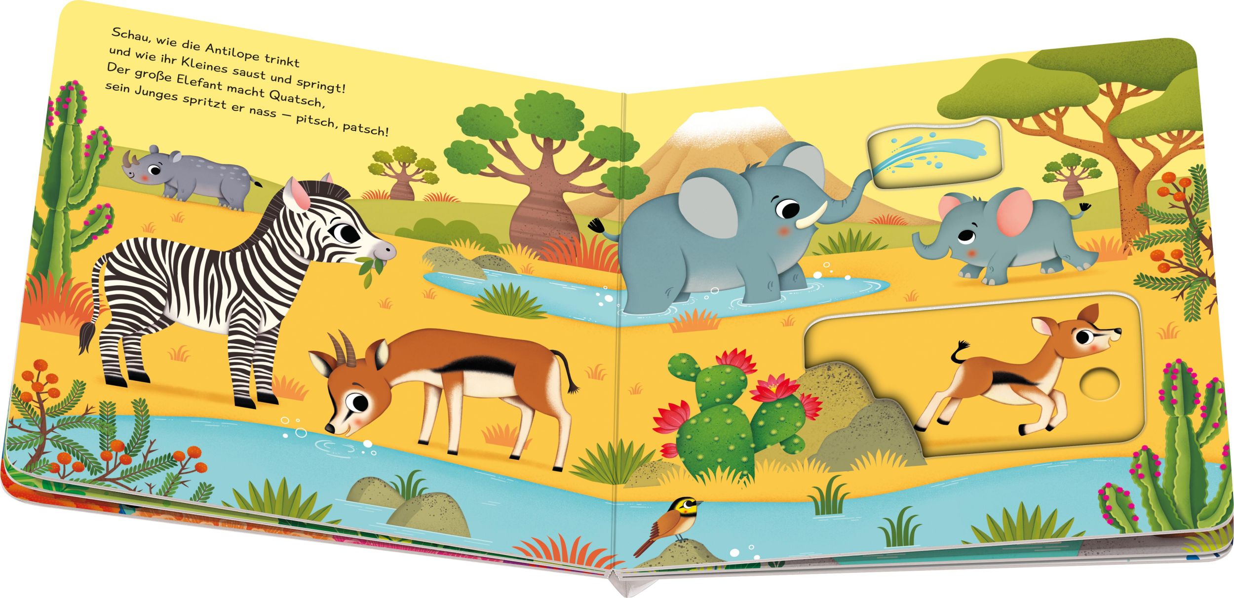 Bild: 9783473420254 | Mein Schiebe-Mitmachbuch: Wilde Tiere - Spielbuch mit spannenden...