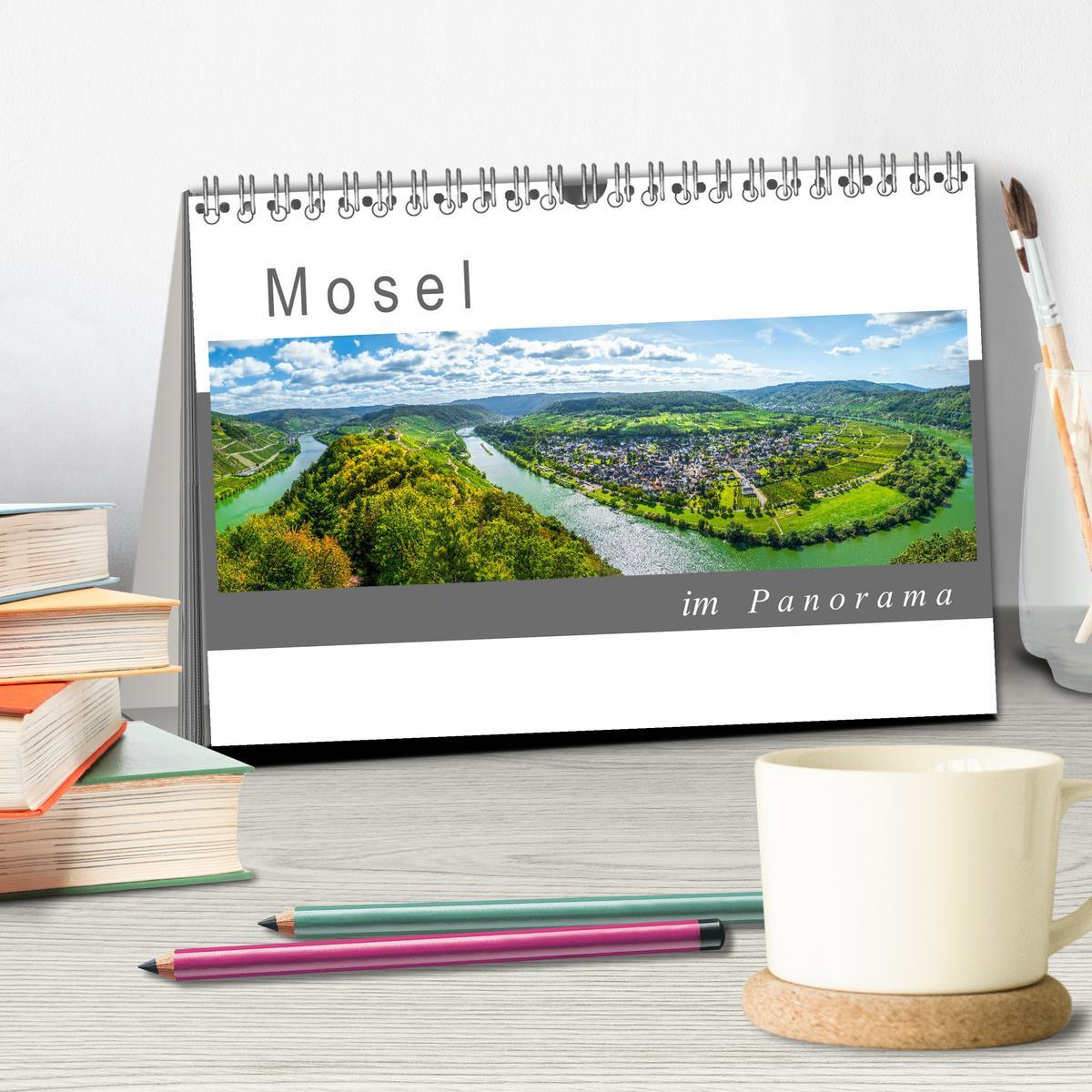 Bild: 9783435184774 | Mosel im Panorama (Tischkalender 2025 DIN A5 quer), CALVENDO...