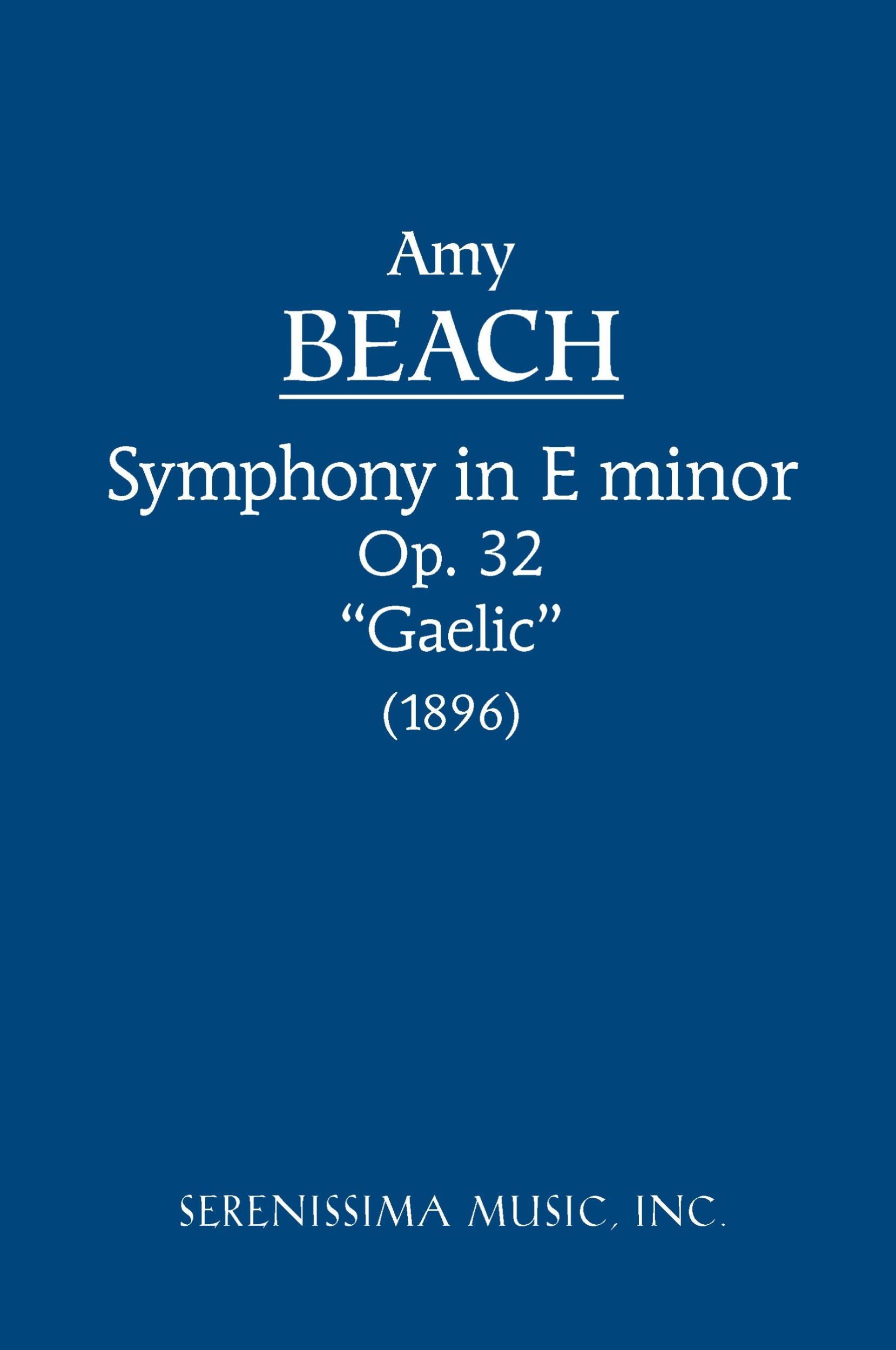 Cover: 9781932419061 | Symphony in E-minor, Op.32 'Gaelic' | Study score | Beach | Buch