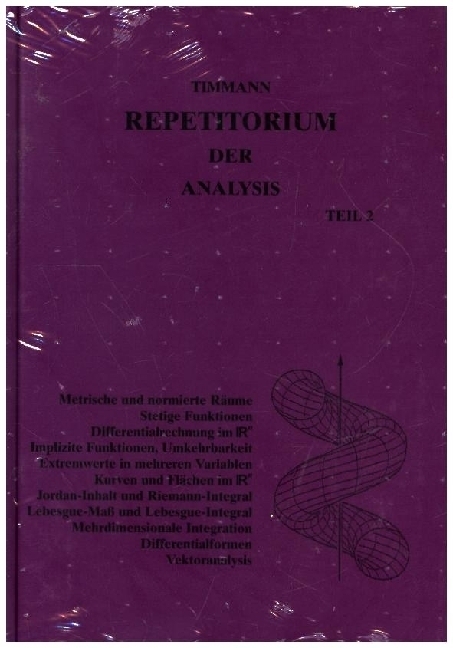 Cover: 9783446476011 | Repetitorium der Analysis, Teil 2 | Steffen Timmann | Buch | 336 S.