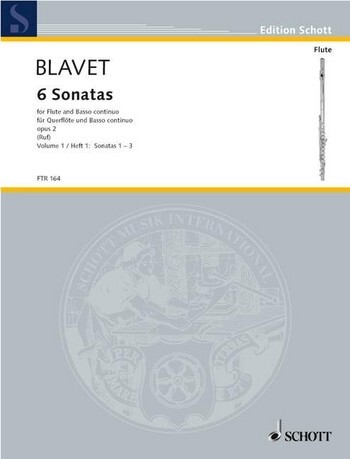 Cover: 9790001113038 | Sonaten(6) 1 Opus 2 | Michel Blavet | Buch | Schott Music