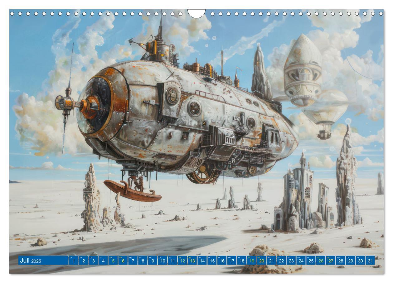 Bild: 9783383807633 | Steampunk Luftschiffe mit einer surrealen Note (Wandkalender 2025...